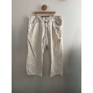 Marithe Francois Girbaud Baggy Jeans Cream Contrast Stitch Mens 44